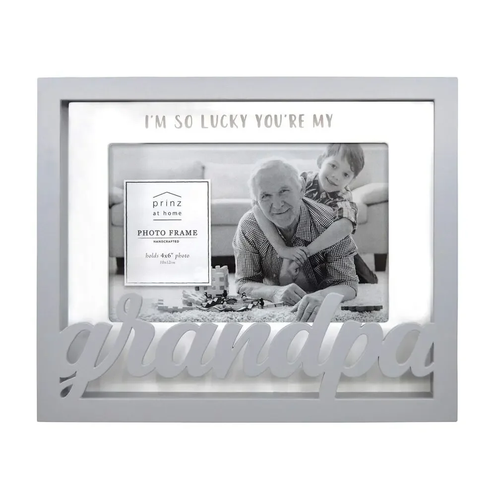 PRINZ Quotable Shadow Box Word Picture Frame‎ with GRANDPA for 4x6